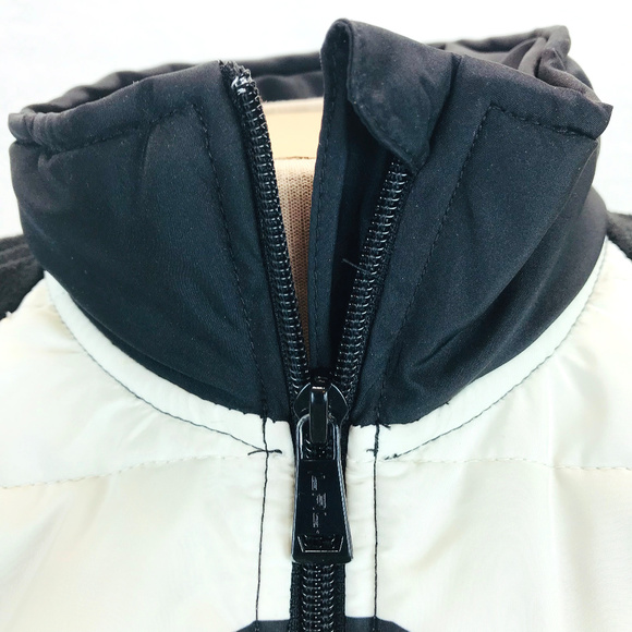 Lauren Ralph Lauren Cream Black Fleece Jacket XL - Picture 4 of 5